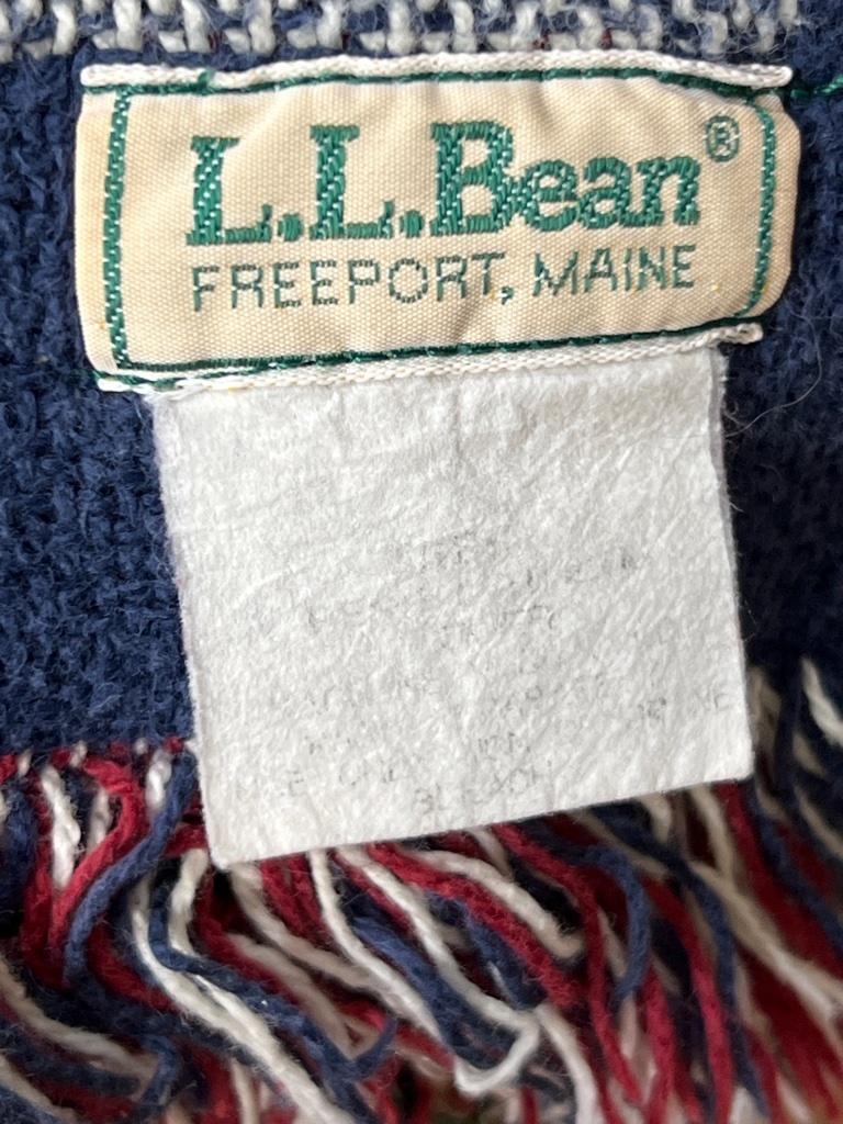 希少 70s L.L.Bean ビンテージ ラグマット タペストリー ブランケット ラグ エルエルビーン フライフィッシング R050721_画像7