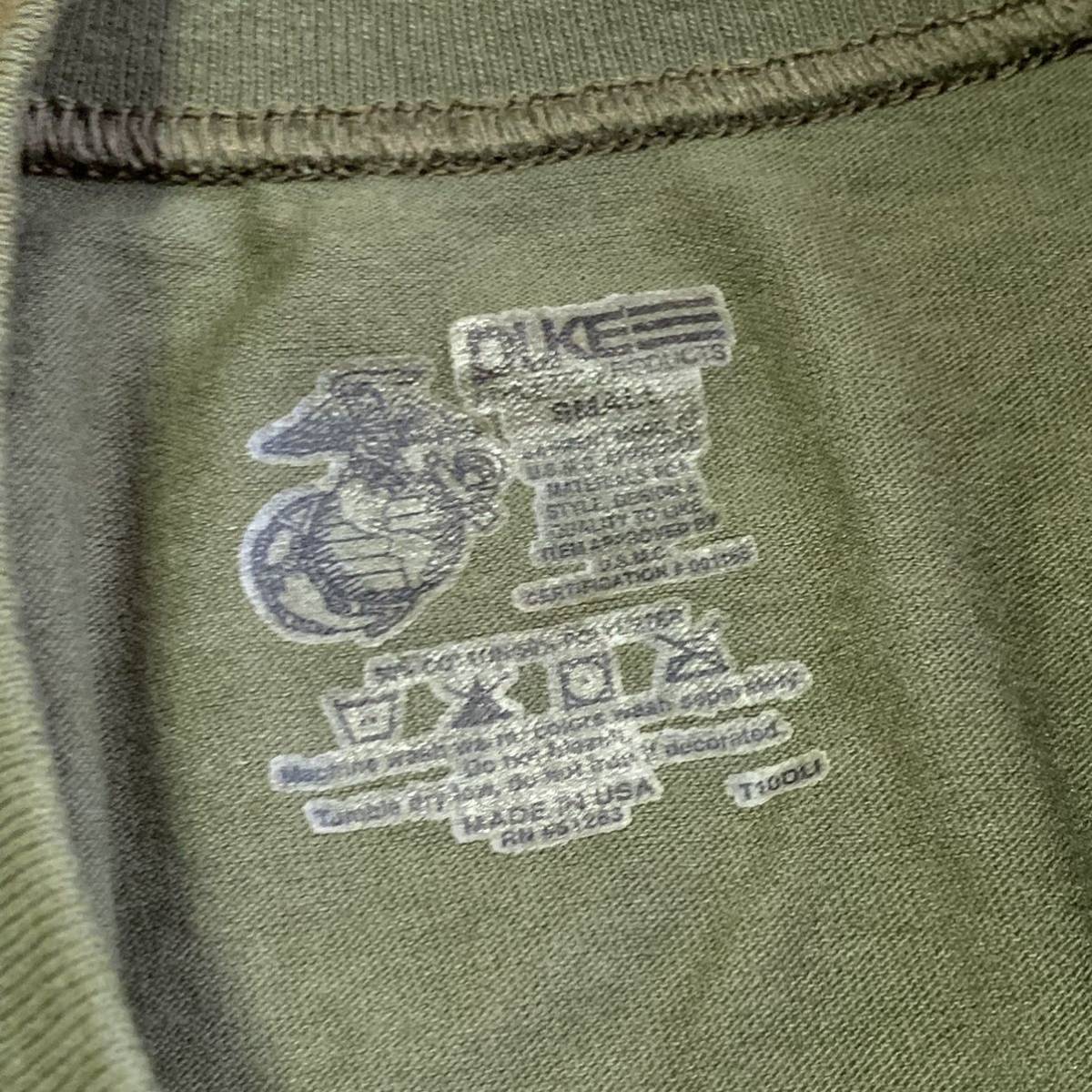 沖縄 米軍放出品 Tシャツ オシャレ トレーニング　ランニング　OD SMALL (管理番号IJ226)_画像2