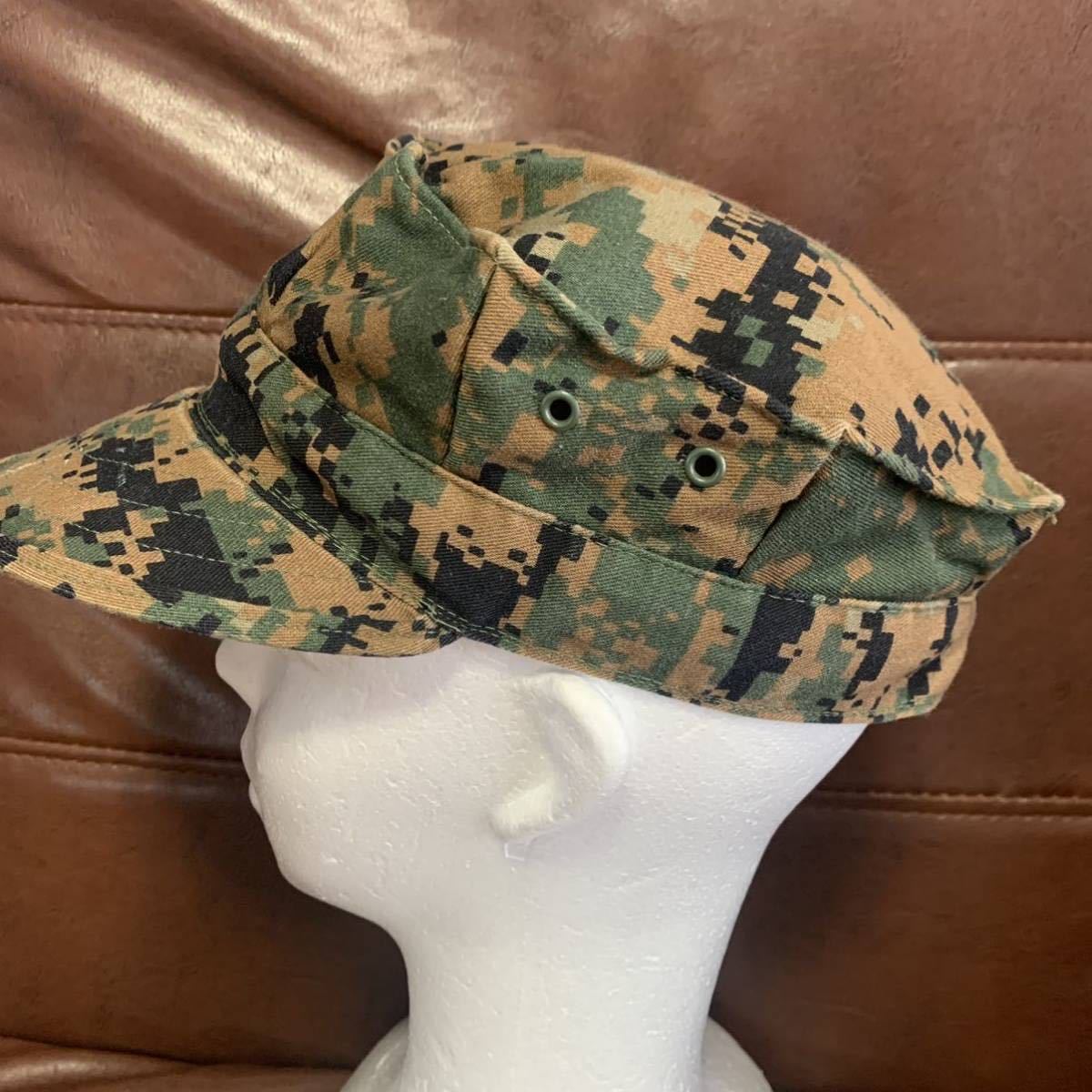 海兵隊実物 米軍 USMC ウッドランドマーパット キャップ キャンプ アウトドア サバゲーRECON/MARSOC MEDIUM (管理番号W1)_画像4