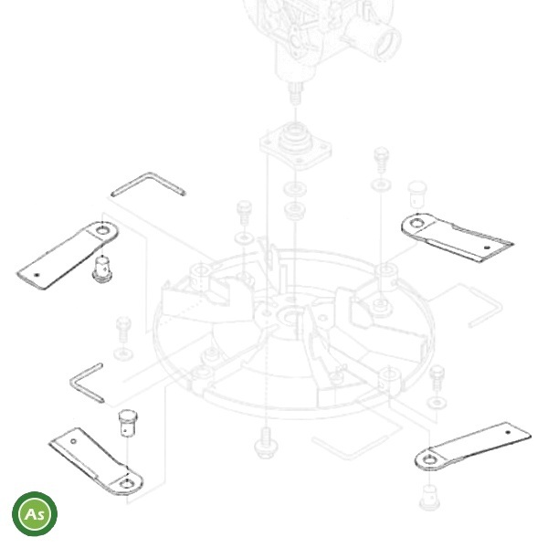 クボタ純正 あぜ草刈機 カルマックス GC-K501,GC-K501EX,GC-K501H用 刈刃アッシ501 L6271-91102 -_画像7