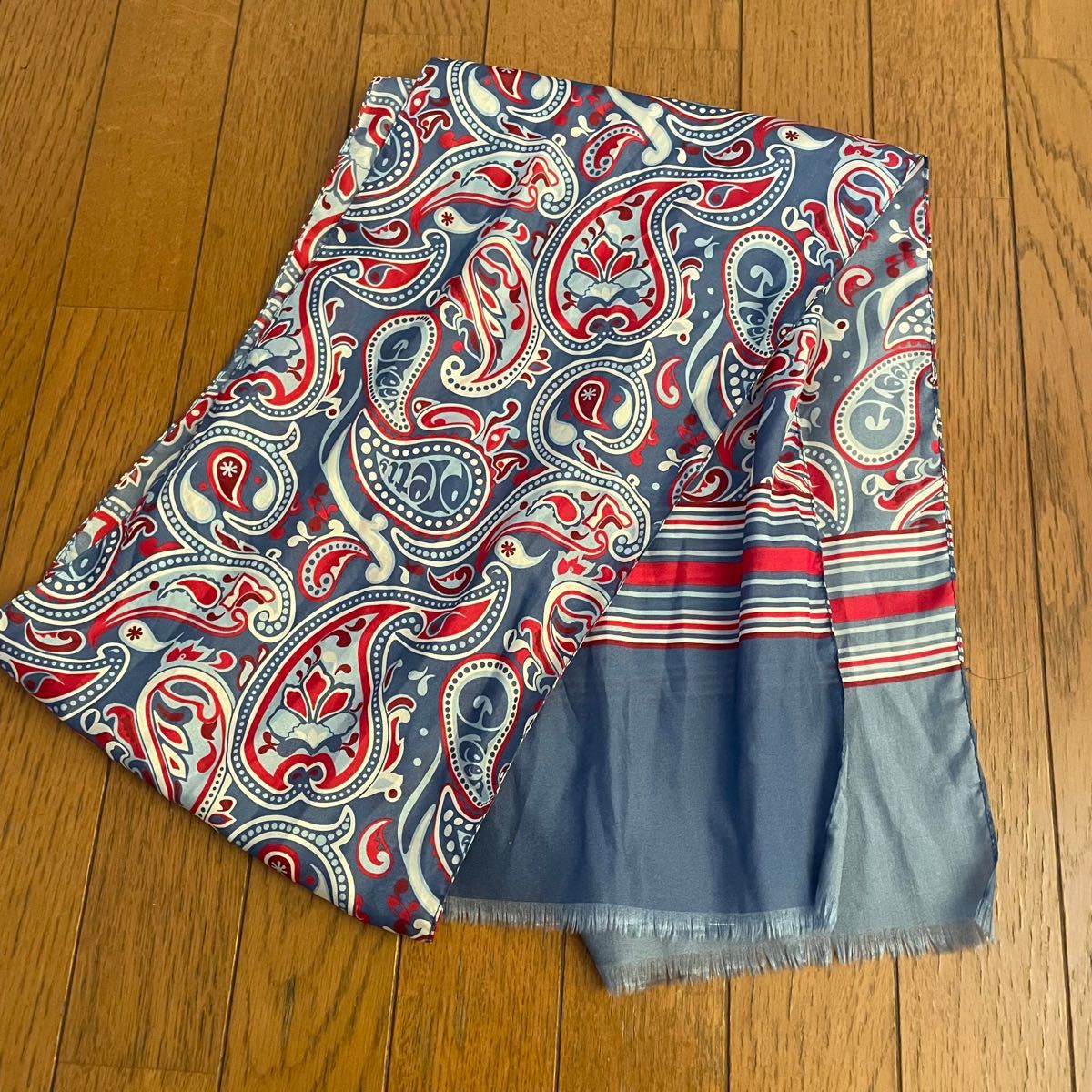 新品 プリティーグリーン PrettyGreen ペイズリー柄スカーフ pretty green ペイズリースカーフ ブルー|Yahoo!フリマ(旧