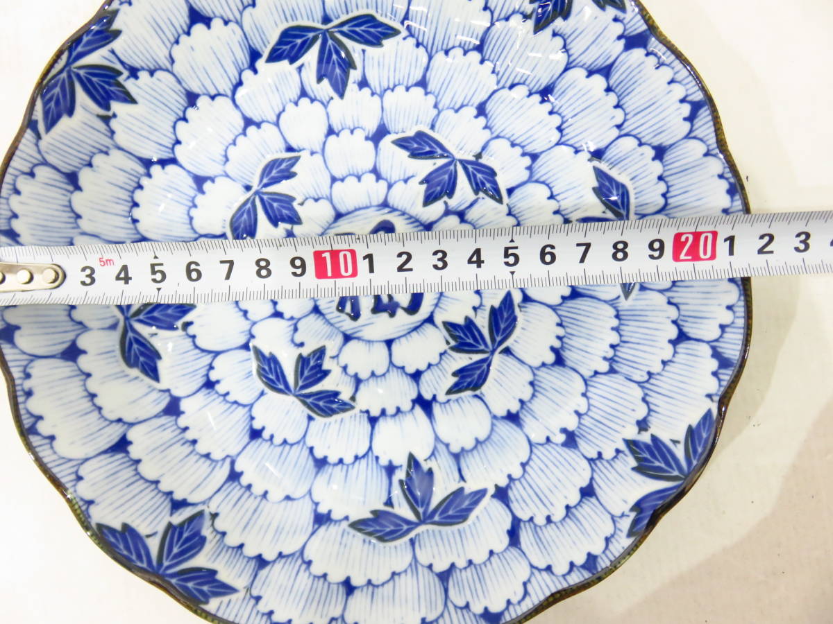 n2750k 【未使用】 仁峰 花万葉 7.0 深皿揃 和食器 5枚セット 日本製 [105-230718]の画像5