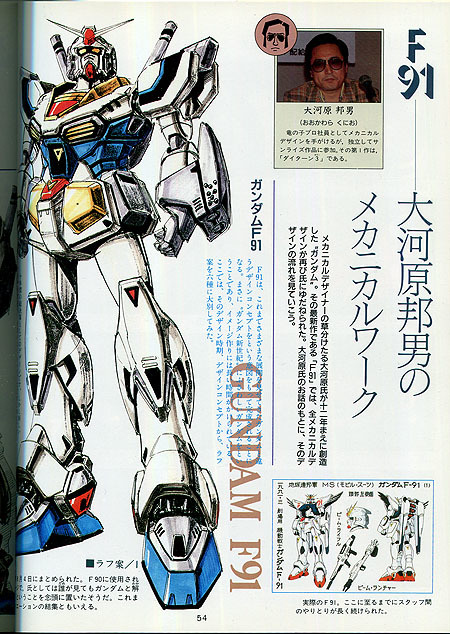 設定資料集[機動戦士ガンダムF91■パーフェクトファイル]■大河原邦男■安彦良和■初期イラスト■アニメ映画■講談社ヒットブックス■初版_画像2