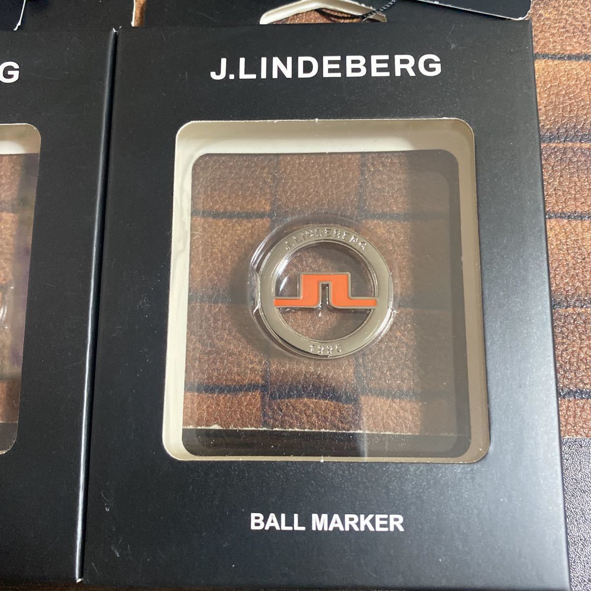 J.LINDEBERG ゴルフマーカー ジェイリンドバーグ ゴルフ マーカー 未使用品 2個セット おしゃれマーカー_画像3