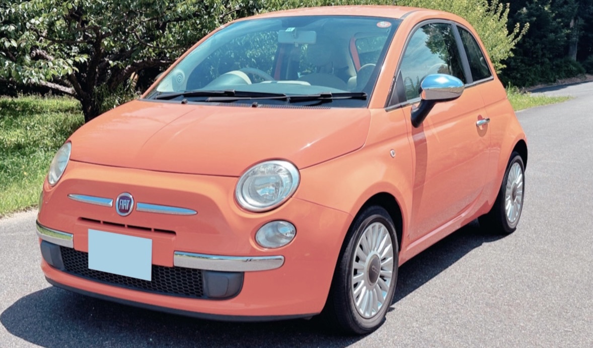 愛知 売り切り フィアット500 アランチャ 限定車 オレンジ H22 5万キロ 予備検査可能 FIAT500 1.2 1200cc チンクエチェント