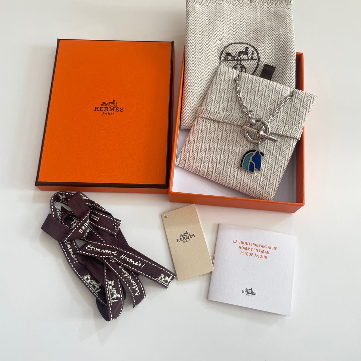 新品未使用 HERMES エルメス エリオス シュヴァル ネックレス 新品未使用 HERMES エルメス エリオス シュヴァル ネックレス