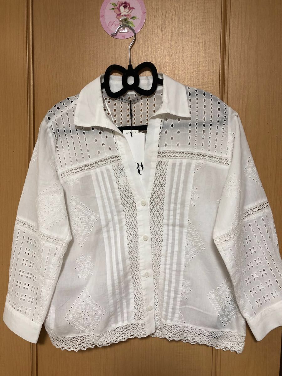 ZARA【未使用】レース長袖シャツブラウス(白色)|Yahoo!フリマ ZARA【未使用】レース長袖シャツブラウス(白色)|Yahoo!フリマ