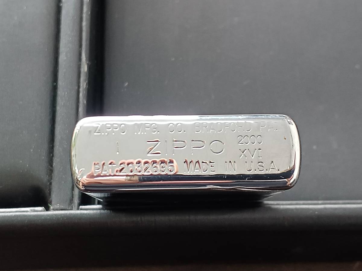 [美品] ZIPPO ジッポー 1200個限定 1937レプリカ BIANCHI/ビアンキ 2000年製 鏡面仕上げ ヴィンテージ(ビンテージ) 着火未確認/同梱可の画像8