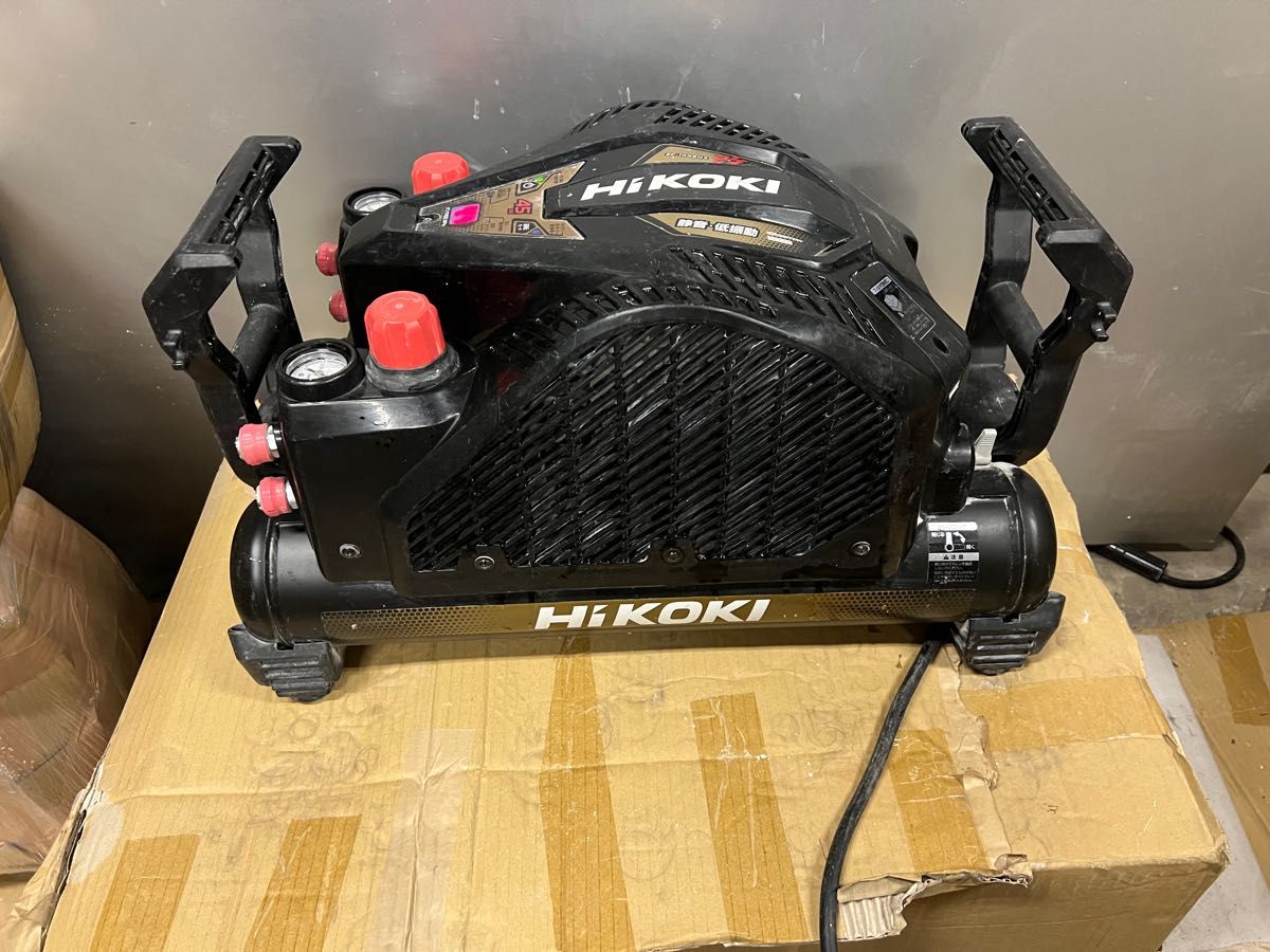 良品HIKOKI低騒音EC1445H3改 高圧専用エアーコンプレッサー
