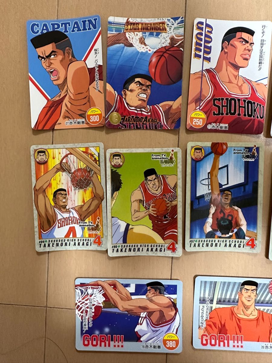 赤木剛憲、10枚、SLAM DUNK スラムダンク　カードダス