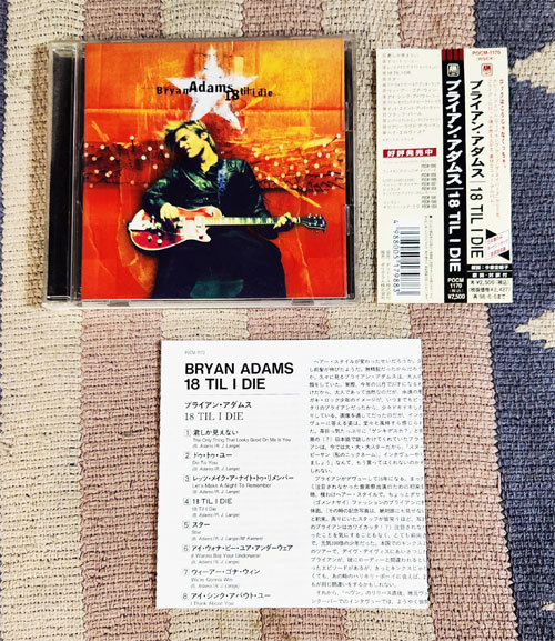 CD　18 Til I Die　Bryan Adams　ブライアン・アダムス　正規国内盤　ボーナストラック　オビ・歌詞・対訳・解説付　ディスク良好_画像1