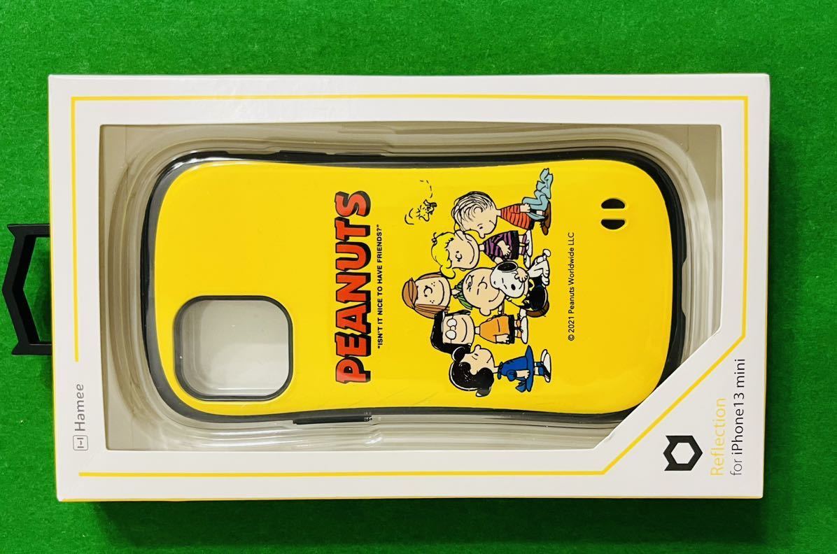  is mi. mobile cover Hamee Corp smartphone case iFace iPhone12mini poly- car pone-toiPhone 5.4inch Peanuts Snoopy Family 