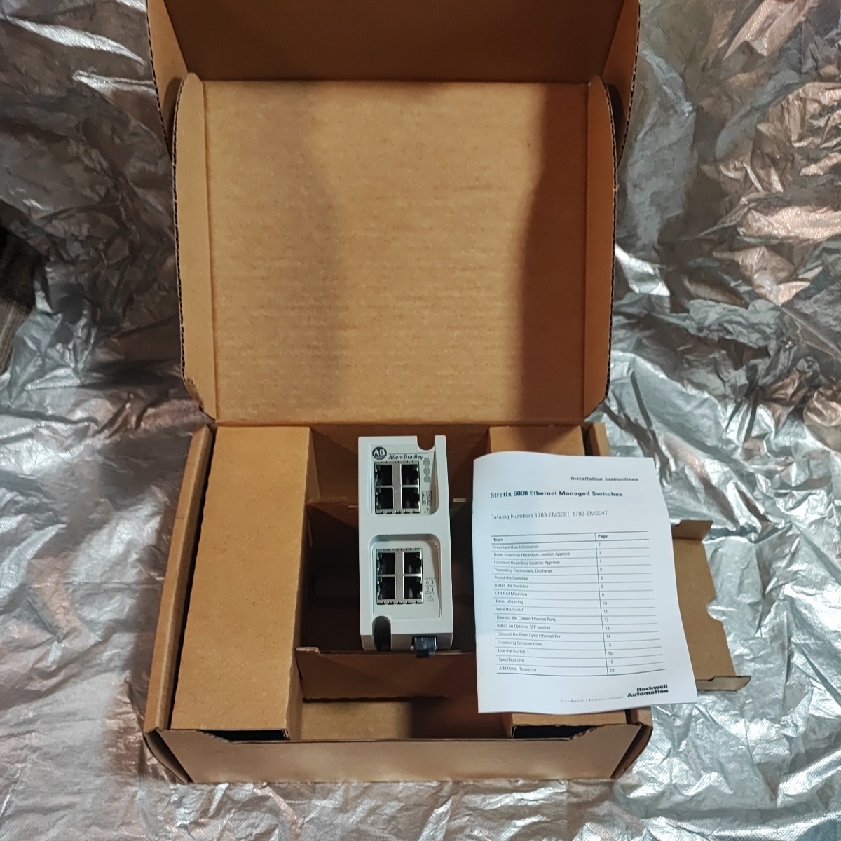 2022新商品 Allen-Bradley Rockwell Automation 1783-EMS08 STRATIX 6000 8PORT MANAGED SWITCH 管理型イーサネットスイッチ 未使用保管品 弐 イーサネットハブ 2022新商品 Allen-Bradley Rockwell Automation 1783-EMS08 STRATIX 6000 8PORT MANAGED SWITCH 管理型イーサネットスイッチ 未使用保管品 弐 イーサネットハブ