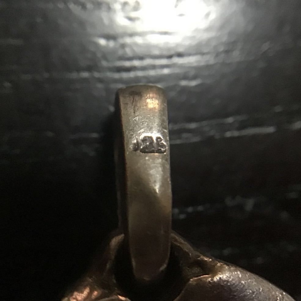 SV925 Vintage Skull silver pendant *