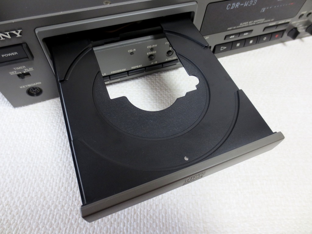SONY索尼商用CD錄音機CDR-W33遙控附加狀態良好 原文:SONY ソニー 業務用 CDレコーダー CDR-W33 リモコン付属 状態良好