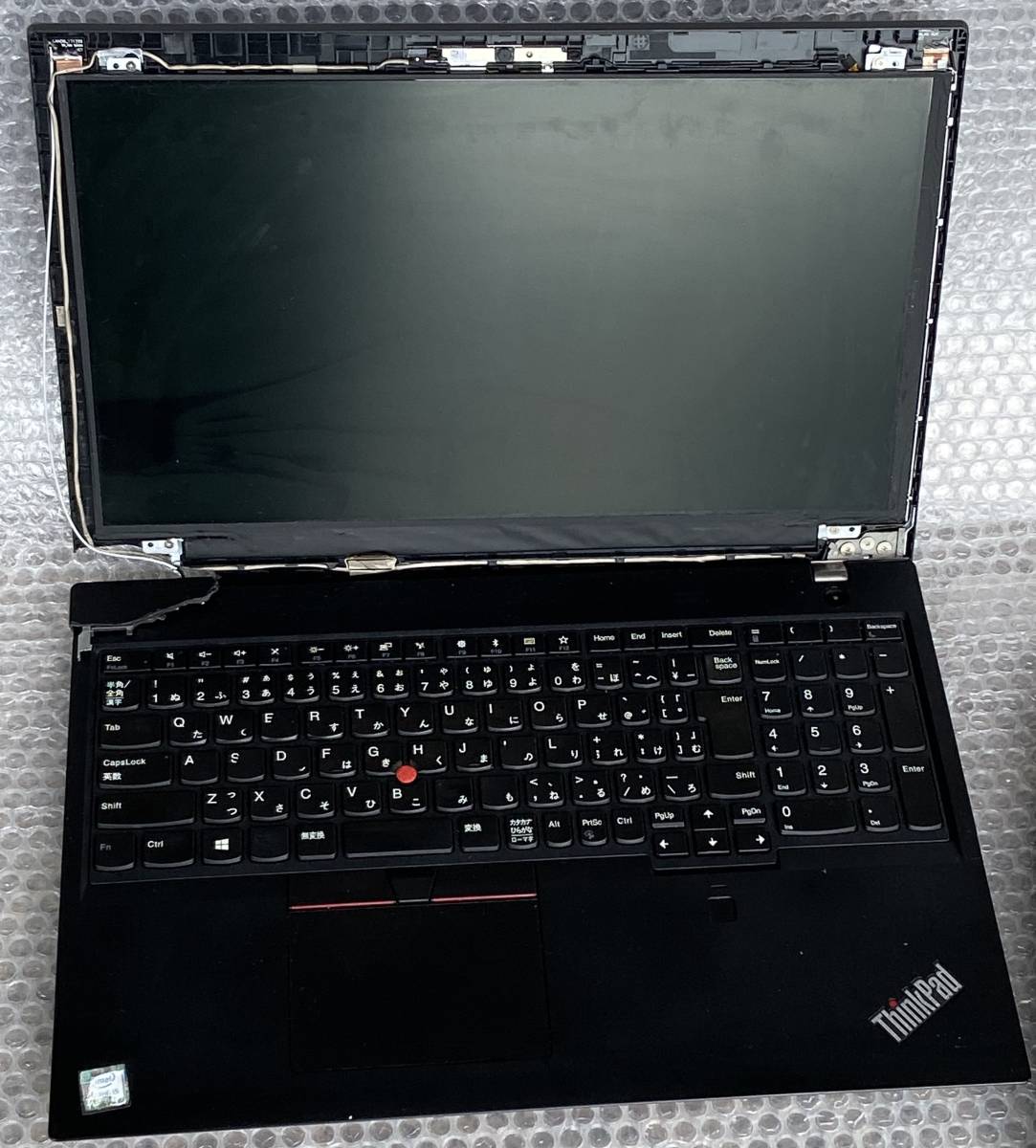 【液晶割れ等】部品用 Lenovo ThinkPad L580 i5-8250U メモリ・ストレージ・ACアダプター・マウンタ部品無し 15.6インチ Wifi有