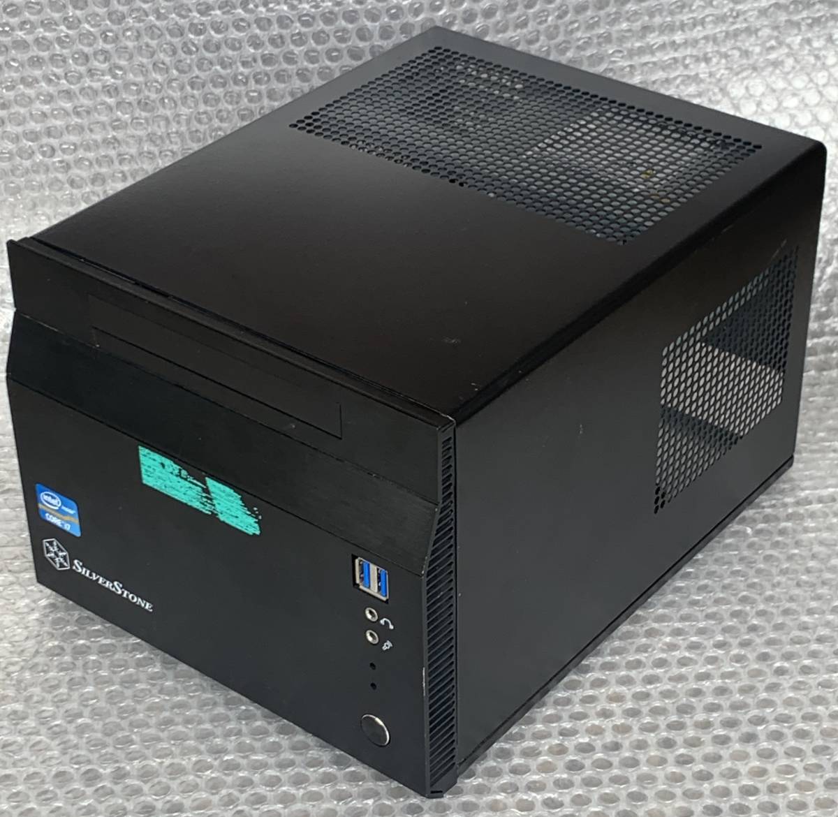 [ used ]SilverStone SST-SG06B-USB3.0 Cube type Mini-ITX case 300W power supply attaching 3.5 -inch HDD for mounter lack of / FSP300-60GHS