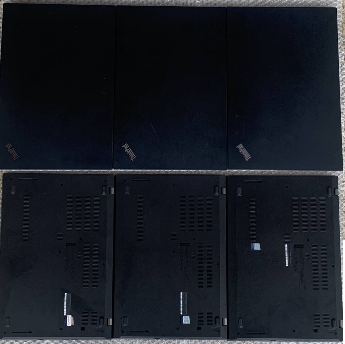 【中古】Lenovo ThinkPad L580 3台 液晶やや難 他 メモリ・ストレージ・ACアダプター無し 15.6インチ / i5-8250U FHD / i3-8130U 3台