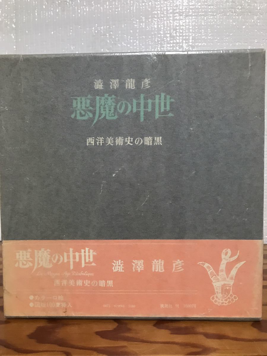 国内外の人気 悪魔の中世 西洋美術史の暗黒 澁澤龍彦 桃源社 帯函 初版