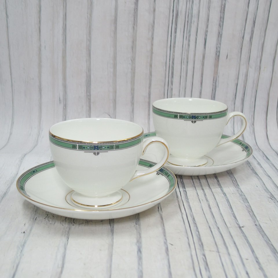 m002 B3【11 WEDGWOOD ウェッジウッド JADE ジェイド ジェード ペア