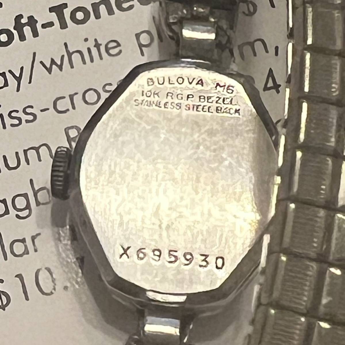 早い者勝ち 稼働品BULOVAビンテージ腕時計レディース40sジュエリー50s