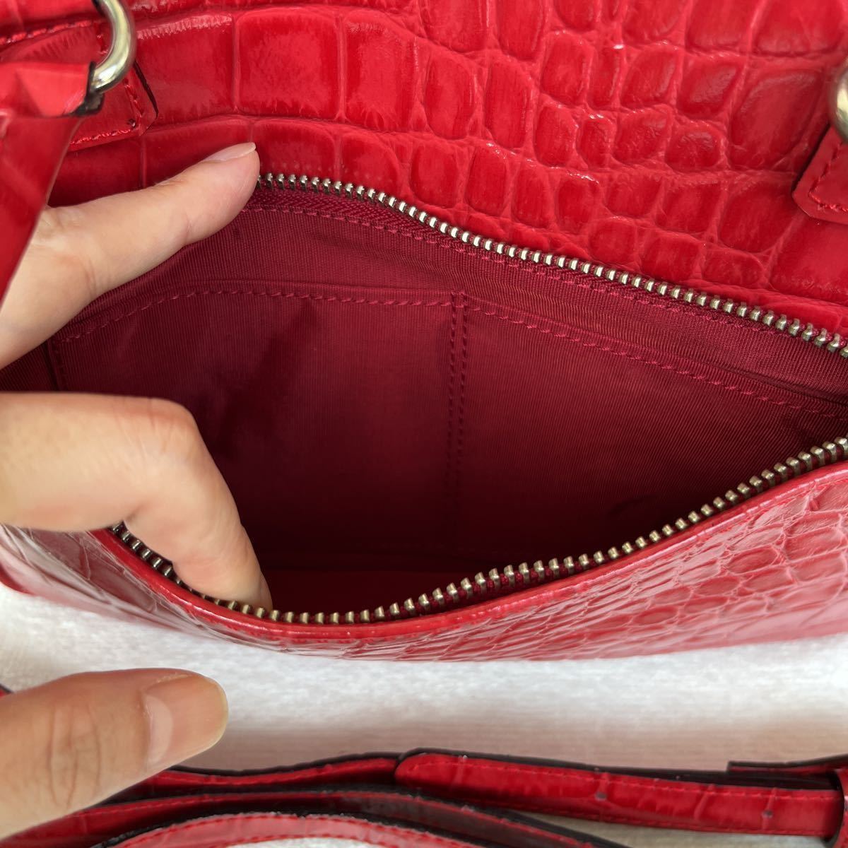 2022年ファッション福袋 レザー 本革 赤 レッセフェール 2wayバッグ