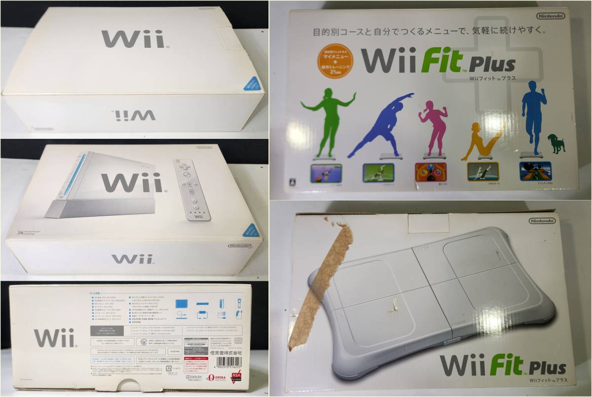 *[ summarize exhibition ] NINTENDO Wii RVL-001 controller 2 piece pcs motion plus 1 pcs nn tea k1 pcs The pa-2 pcs Wii Fit Plus1 pcs other soft 3 kind 