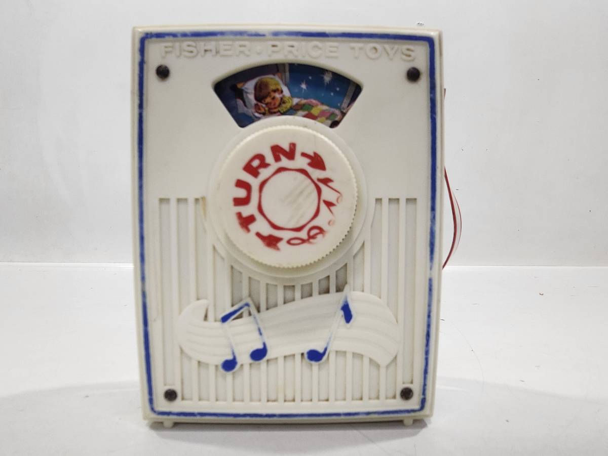 □[1960年代  昭和レトロ]Fisher Price Toys MusicBox PocketRadio オルゴール Tinkle,Tinkle,Little Star フィッシャープライストイズの画像1
