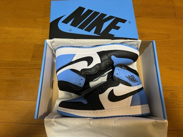 NIKE AIR JORDAN 1 HIGH RETRO OG university blue UNC toe ★ユニバーシティブルー★ナイキエアジョーダン1 27cm★