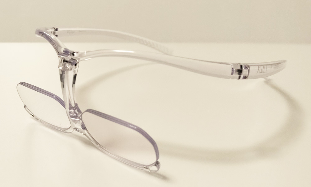 送料無料　シャルマン　ダブルルーペ　クリア　メガネの上から楽に掛けられる　頻繁に掛け外しをする手間がない　メガネ型ルーペ