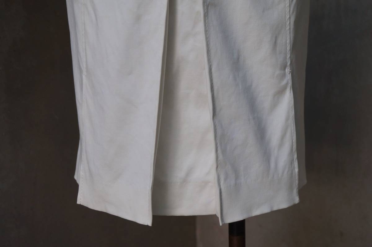 カルバン クライン Ck Calvin Klein 白 オフホワイト インパーテッドプリーツ スカート W71_画像4