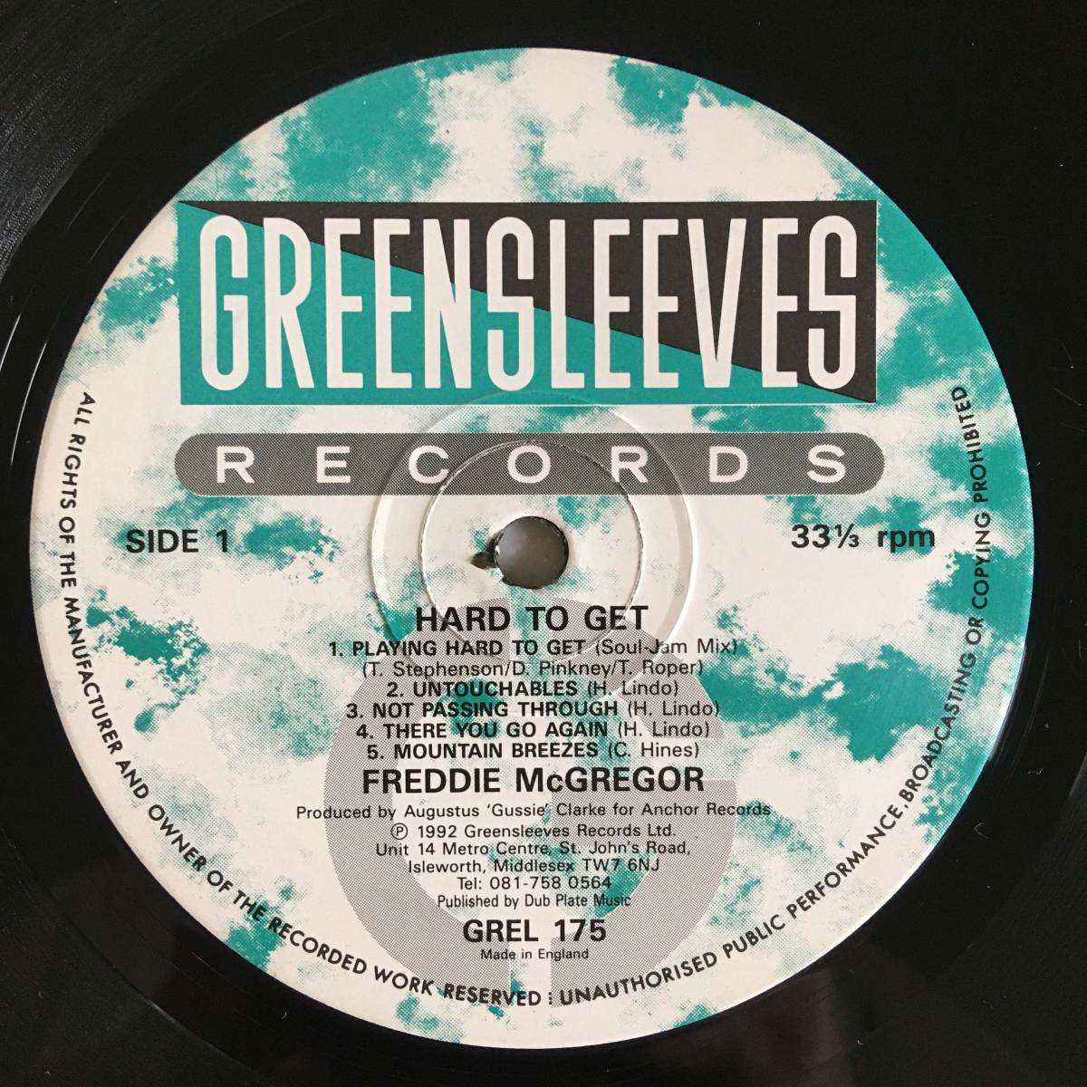 Freddie McGregor / Hard To Get　[Greensleeves Records - GREL 175]_画像4