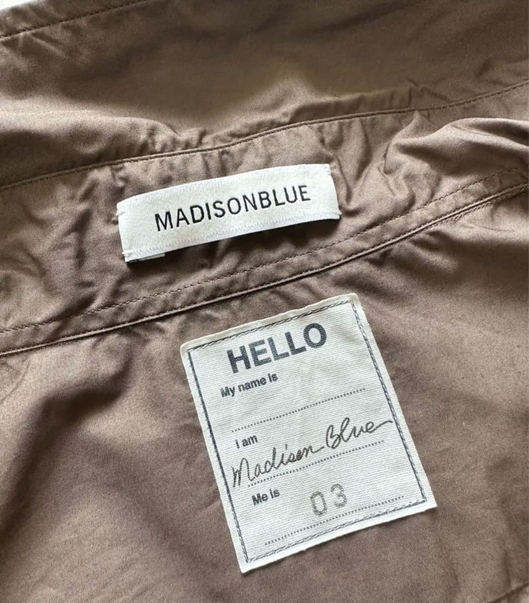 新品タグ付】MADISONBLUE マディソンブルー MONSIEUR SHIRT 新品タグ付】MADISONBLUE マディソンブルー MONSIEUR SHIRT