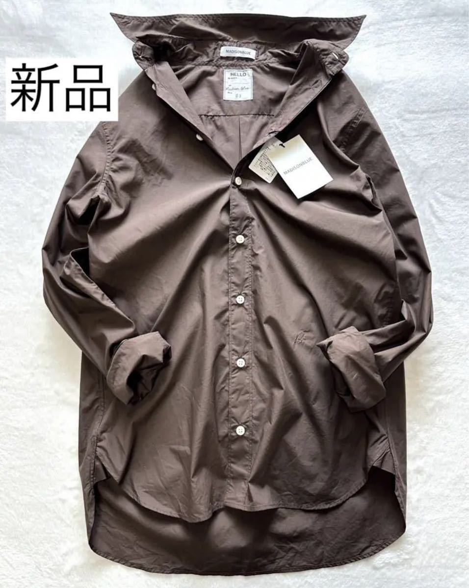 新品タグ付】MADISONBLUE マディソンブルー MONSIEUR SHIRT 新品タグ付】MADISONBLUE マディソンブルー MONSIEUR SHIRT
