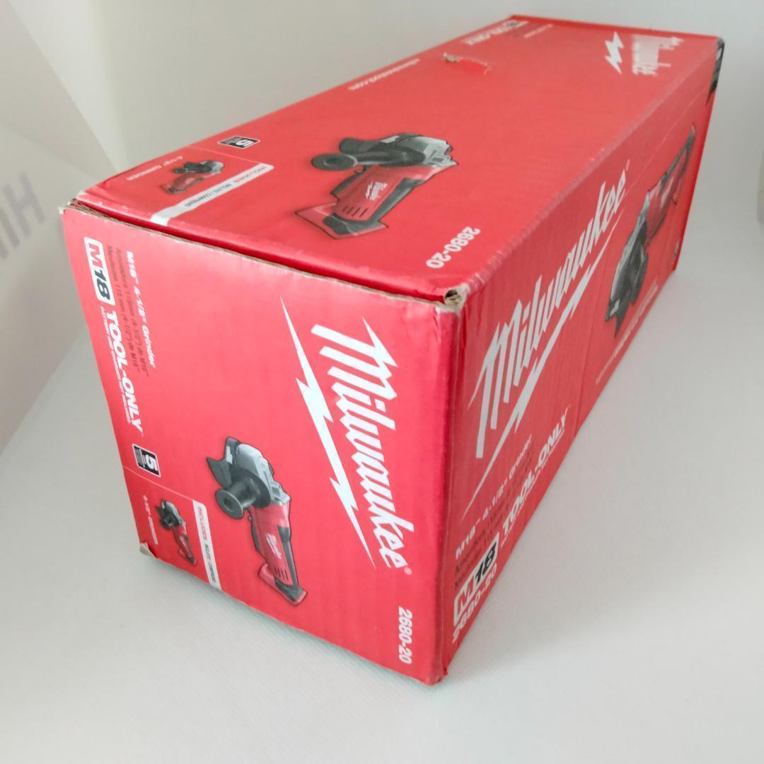 【新品 未使用】ミルウォーキー Milwaukee 2680-20 M18 18V カットオフグラインダー 送料無料 返品可能 本体のみ 英語の説明書付 外箱付