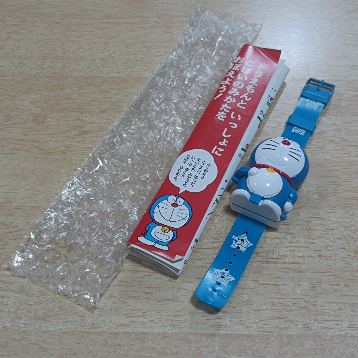 入手困難 小学館 小学一年生6か月予約特別サービス品 ドラえもん おしゃべりウォッチ 動作未確認 レトロ 昭和_画像3