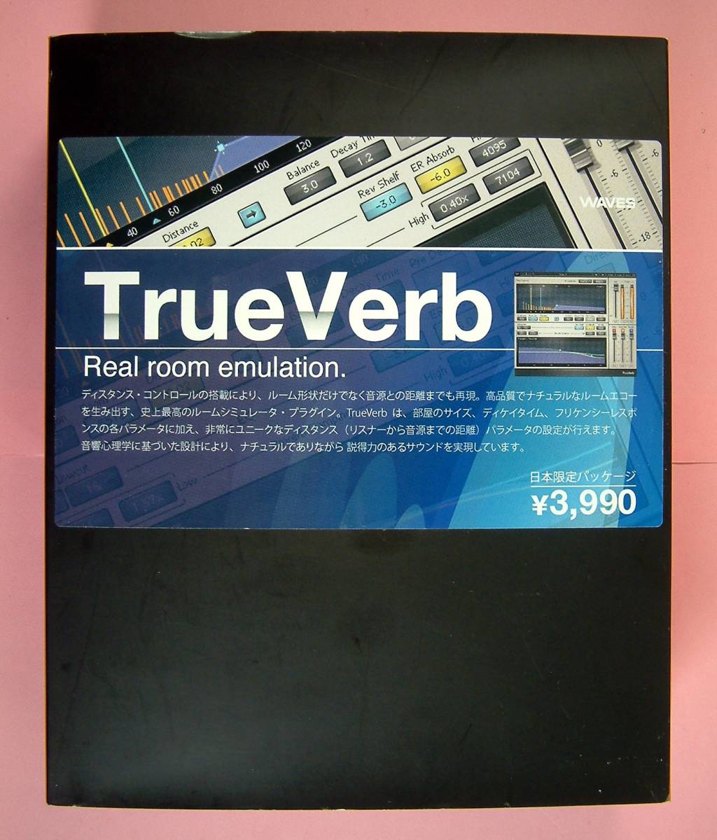 入荷中 TrueVerb 【3107】Waves Native V5TVN40BOX 室内シミュレータ ルームエコー ルーム音響 X) 可(MacOS Emulation Room Real ウェーブス 新品 音楽関係ユーティリティ