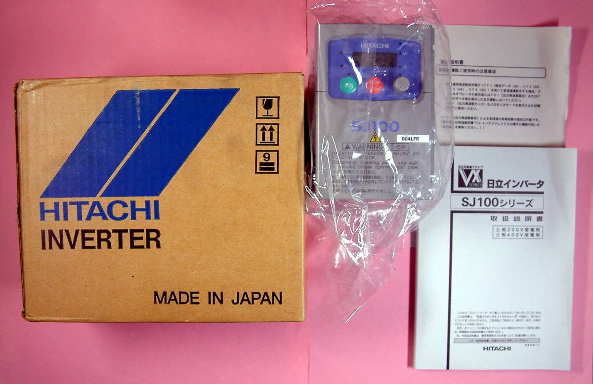 [3356] Hitachi Production Machine System System Inverter SJ100-004LFR Новый неиспользованный элемент Hitachi неиспользовался
