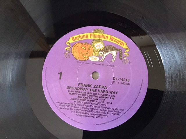 LP/輸入盤 US D1−74218/ フランク ザッパ FRANK ZAPPA/ BROADWAY THE