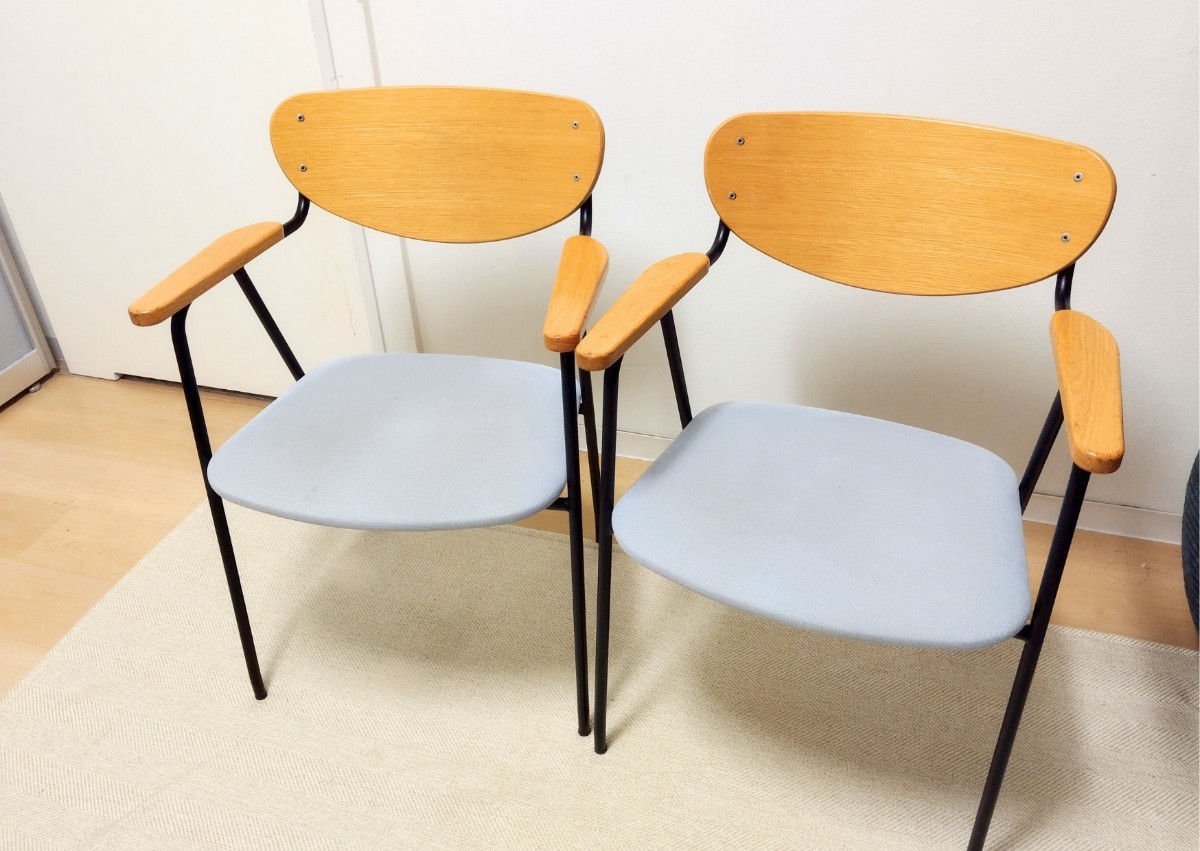 50%OFF】IDEE DJANGO ARM CHAIR Black 2脚セット イデー 無印良品