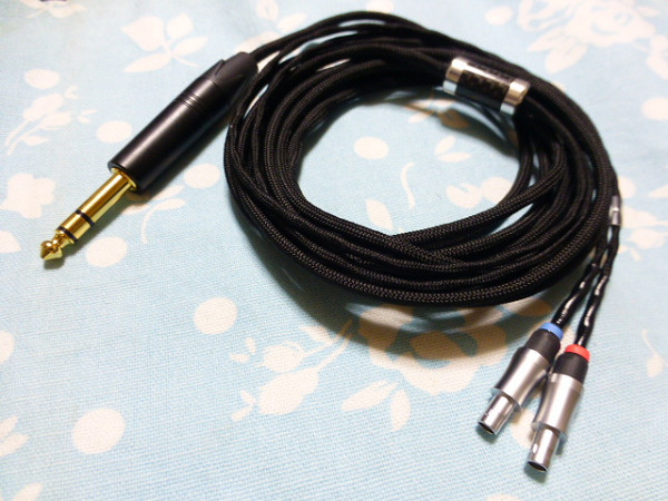 SENNHEISER HD800 HD800S HD820 Cascade ケーブル MOGAMI 2944 6.3mm 標準プラグ 300cm かなり長め (長さカスタム可能) Campfire Audio