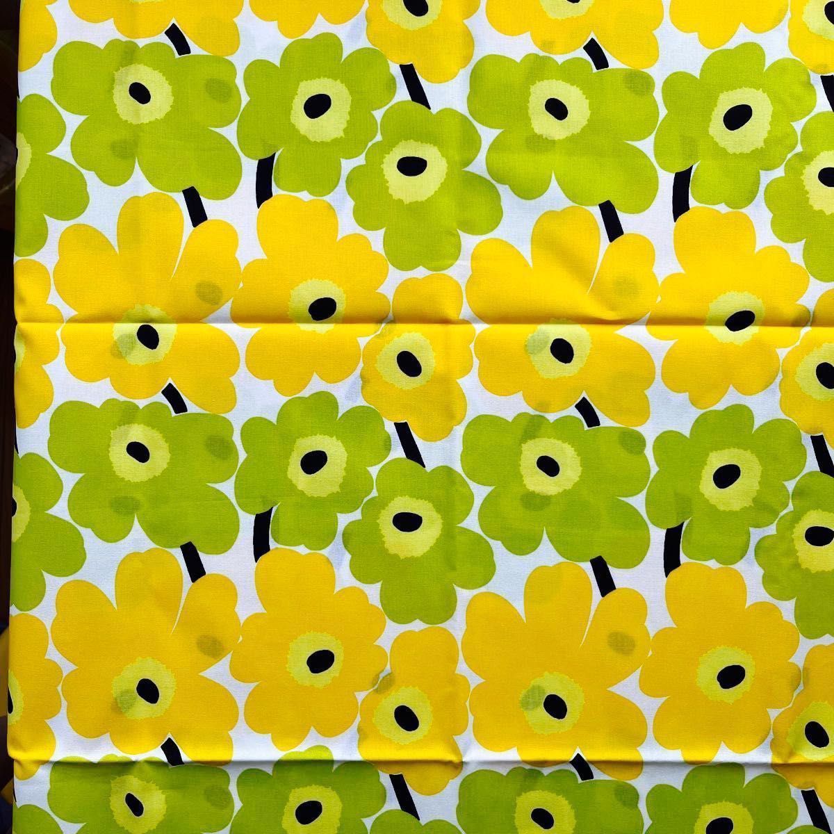 marimekko マリメッコ ミニウニッコ 生地 ライムイエロー・グリーン marimekko マリメッコ ミニウニッコ 生地 ライムイエロー・グリーン