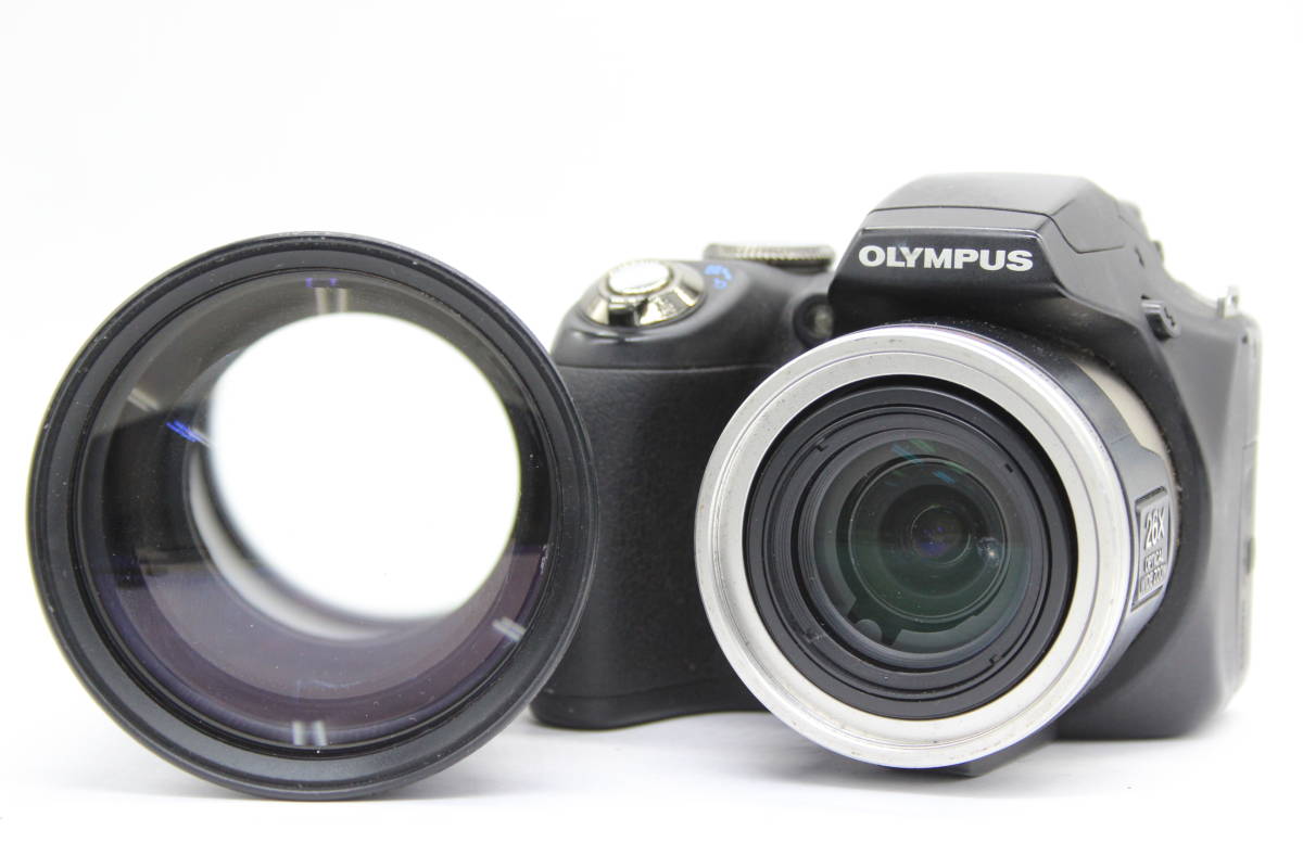 【返品保証】オリンパス Olympus SP-590UZ 26x Wide Zoom 1.7x Tele Conversion Lens 単三電池で使用可 コンパクトデジタルカメラ C7829