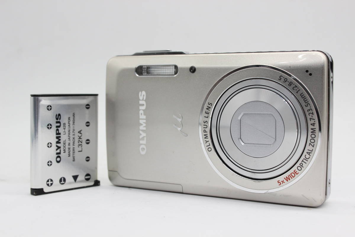 【返品保証】 オリンパス Olympus μ-5010 5x Wide バッテリー付き コンパクトデジタルカメラ C7849_画像1