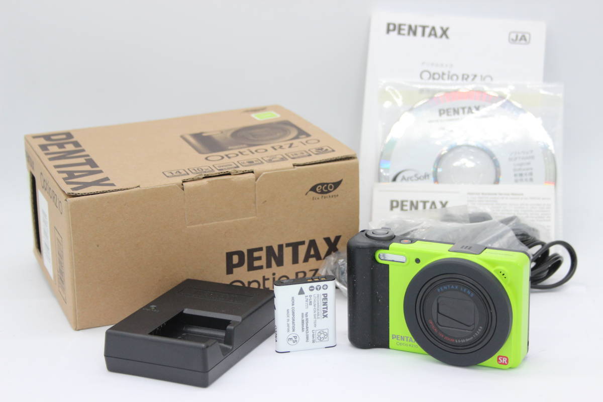 オリジナル 10x グリーン RZ10 Optio Pentax 【訳あり品】【元箱付き