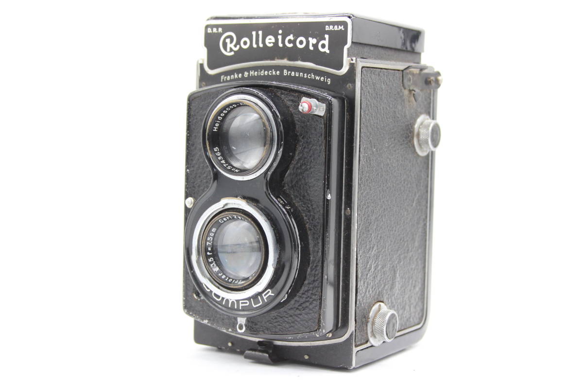 【訳あり品】 ローライ Rolleicord Carl Zeiss Jena Triotar 7.5cm F3.5 二眼カメラ C8110_画像1