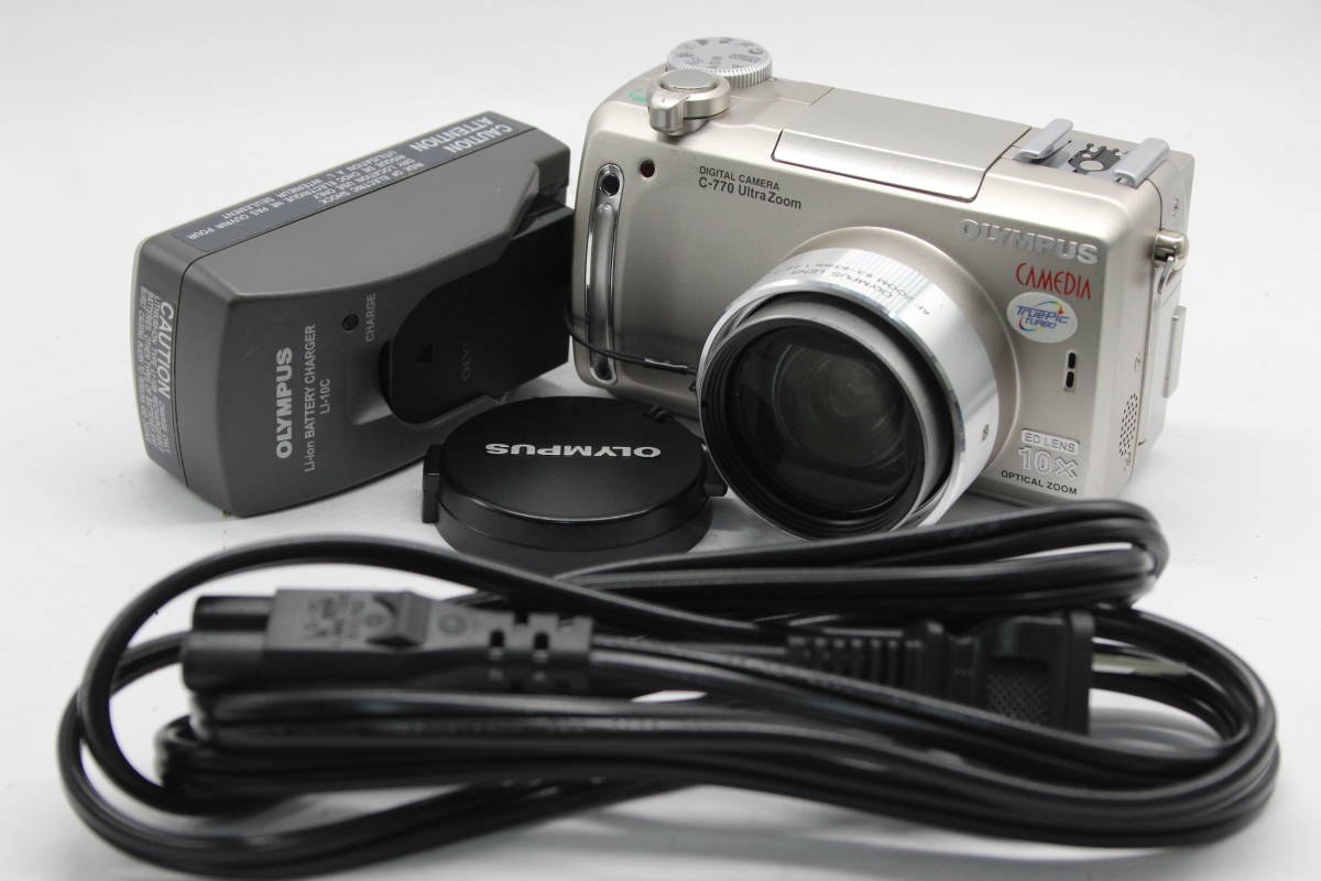 【返品保証】 オリンパス Olympus CAMEDIA C-770 Ultra Zoom 10x バッテリー チャージャー付き コンパクトデジタルカメラ C8335