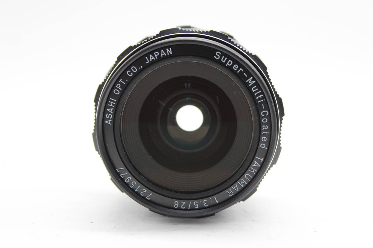 【返品保証】 ペンタックス Pentax Super-Multi-Coated TAKUAR 28mm F3.5 M42マウント レンズ C8367_画像2