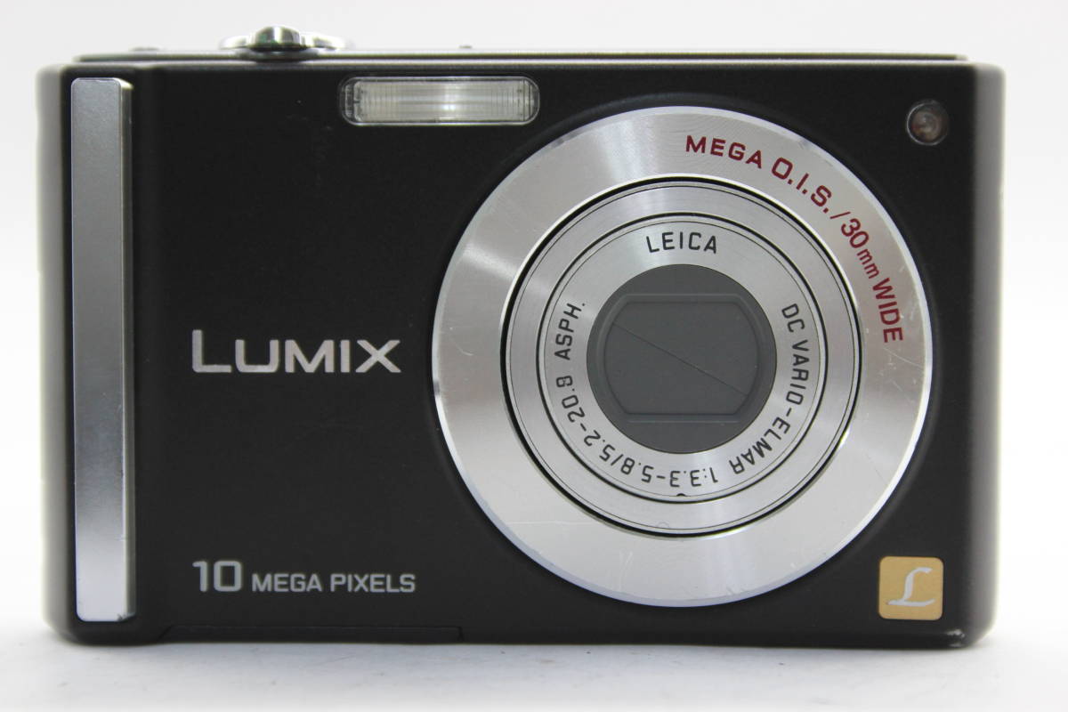 【返品保証】 パナソニック Panasonic Lumix DMC-FS20 ブラック 30mm Wide バッテリー付き コンパクトデジタルカメラ C8396_画像2