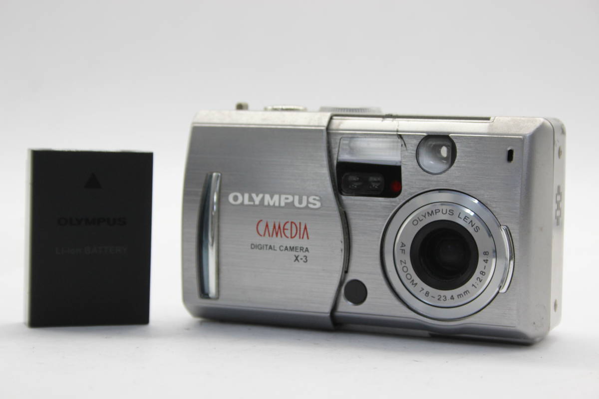 【返品保証】 オリンパス Olympus CAMEDIA X-3 3x バッテリー付き コンパクトデジタルカメラ C8412